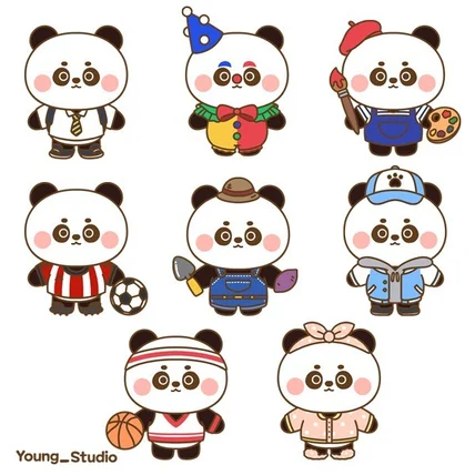 포트폴리오-판다 옷입히기(움직이는 이모티콘)