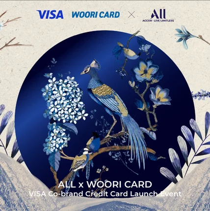 포트폴리오-ACCOR x 우리카드 콜라보 카드 행사 키비주얼 디자인