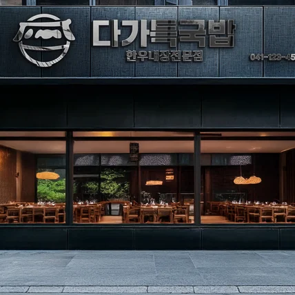 포트폴리오-국밥집 / 한식당 / 식당 / 음식점 / 밥집 / 한정식 / 전통 / 한식 로고 디자인