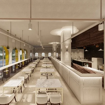 포트폴리오-브런치 카페 실내 투시도