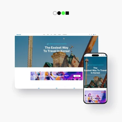 포트폴리오-여행사 홈페이지 제작