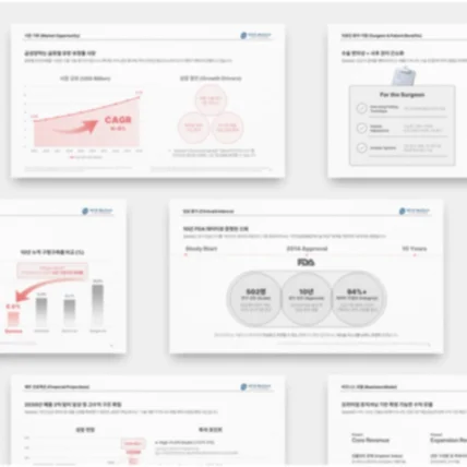 포트폴리오-회사소개서 PPT / IR 자료 피치덱 디자인 프로젝트