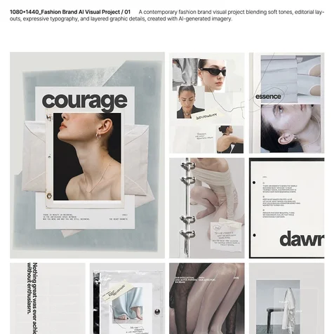 포트폴리오-Fashion Brand AI Visual Project / 01