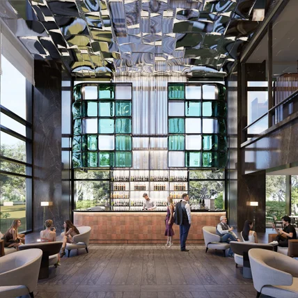 포트폴리오-리츠칼튼 호텔 로비 실내투시도 작업