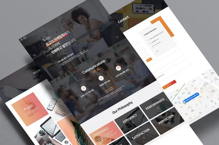 포트폴리오-JC애드 홈페이지