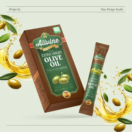 포트폴리오-올리브오일 단상자 스틱포 패키지 디자인
