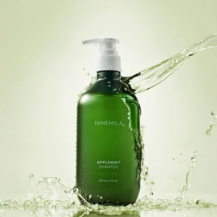 포트폴리오-[진행/촬영/보정] 나인밀라 헤어 에센스, 탈모샴푸 상세페이지 & 광고 소재 제품 촬영