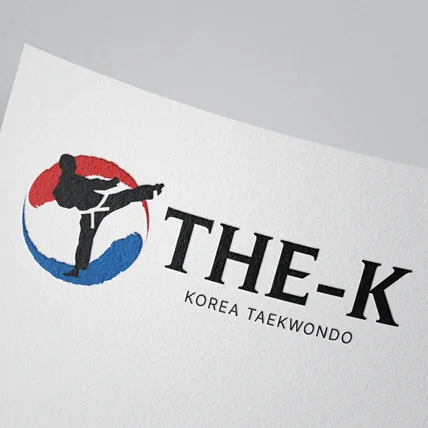 포트폴리오-THE-K 태권도장 로고 1