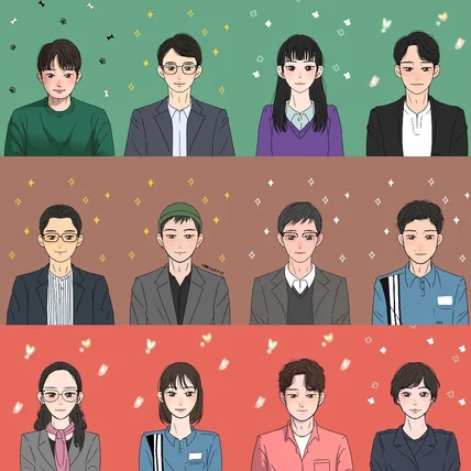 포트폴리오-'교정작품전시회' 이벤트홀 디지털 캐리커쳐 체험 행사