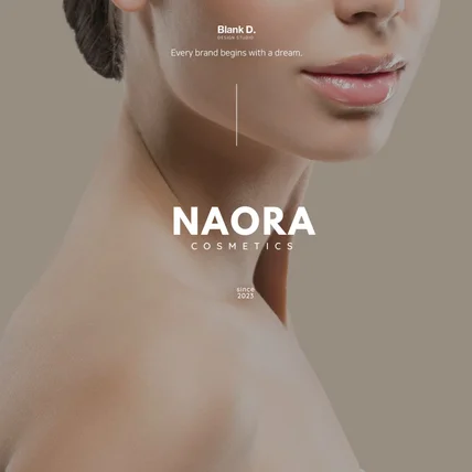포트폴리오-[ 코스메틱 ] NAORA 화장품 로고 디자인