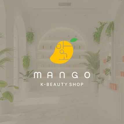 포트폴리오-[화장품샵 로고] 망고 K-BEAUTY SHOP