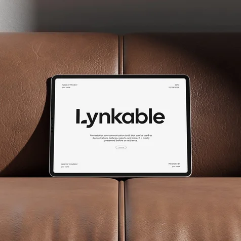 포트폴리오-[푸드테크 스마트 시스템 기업 로고] Lynkable 텍스트로고 디자인
