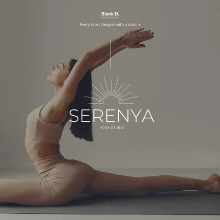 포트폴리오-[요가] SERENYA 요가 스튜디오 로고