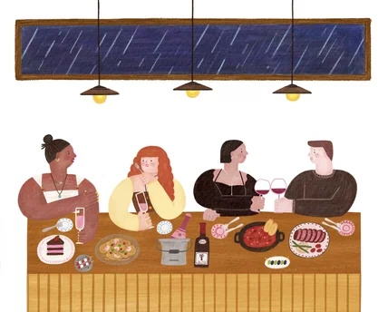 포트폴리오-와인바에 사람들