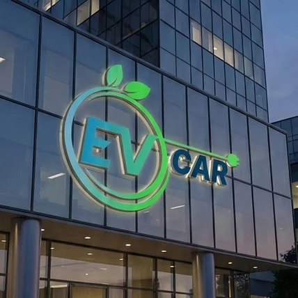 포트폴리오-친환경 전기차 렌트카 브랜드 EV CAR 로고디자인 | 로고제작, CI, BI