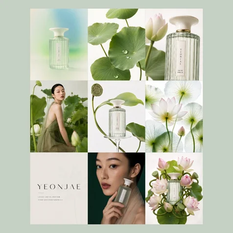 포트폴리오-(YEONJAE) 연꽃 향수 브랜드 SNS 이미지 제작