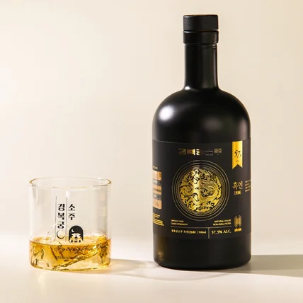 포트폴리오-[패키지 디자인] GBG스피리츠 경복궁소주 흑연