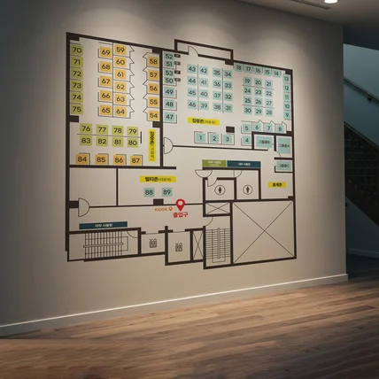 포트폴리오-스터디카페 좌석 배치도 디자인