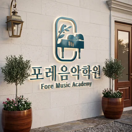 포트폴리오-음악학원 로고 디자인 제작