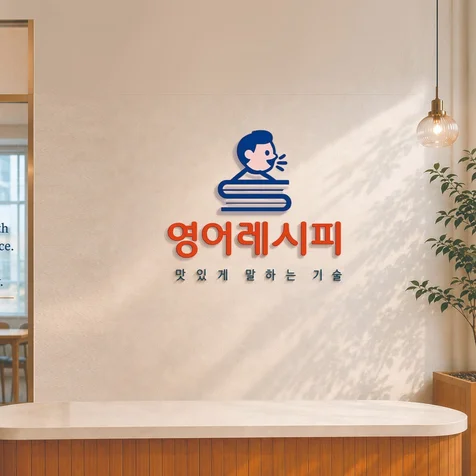 포트폴리오-<영어학원> 영어교육 · 스피킹 · 학원 로고