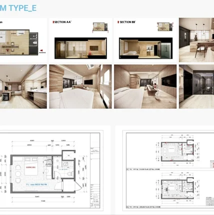 포트폴리오-신축호텔 인테리어 도면설계 3d투시도 작업과 호텔완공사진