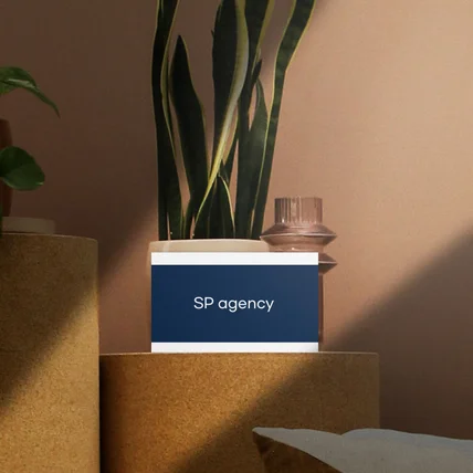 포트폴리오-네이비 & 화이트 명함 디자인