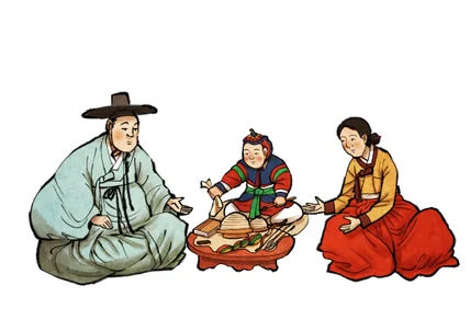 포트폴리오-전통회화 영상 일러스트