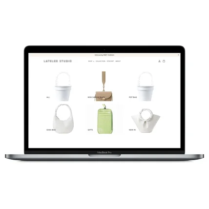 포트폴리오-Shopify 온라인 스토어 구축 - 여성 가방 브랜드, 영어권 국가 대상