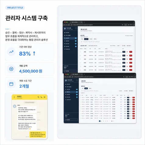 포트폴리오-관리자 시스템