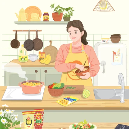 포트폴리오-제2회 오뚜기 일러스트레이션 공모전 특별상