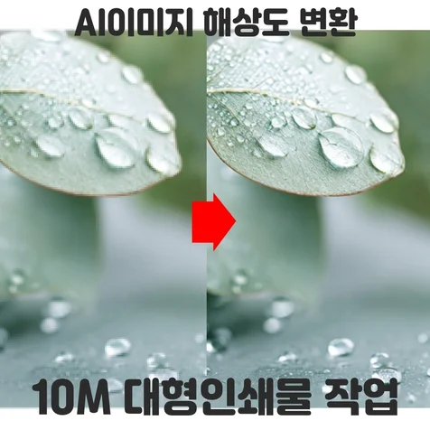 포트폴리오-10M 대형 인쇄물 업스케일링 300DPI변환