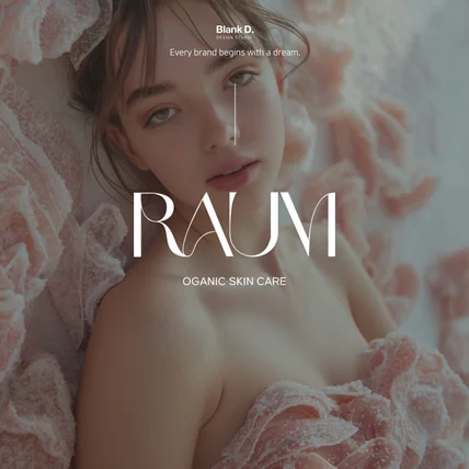 포트폴리오-[ 뷰티샵 ] RAUM  뷰티샵 로고 디자인