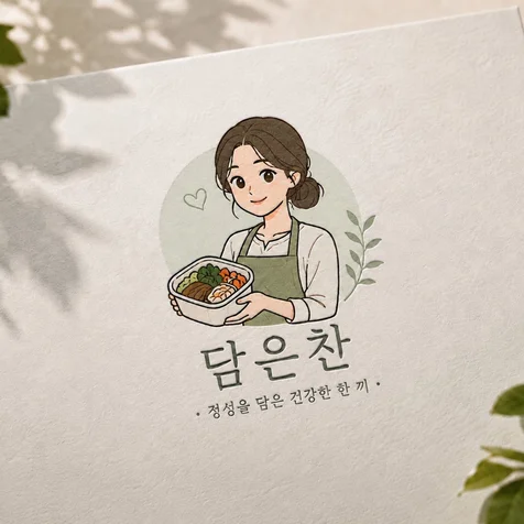 포트폴리오-담은찬. 반찬가게. 반찬전문점. 도시락전문점. 로고. 로고제작. 로고디자인. CI. BI.