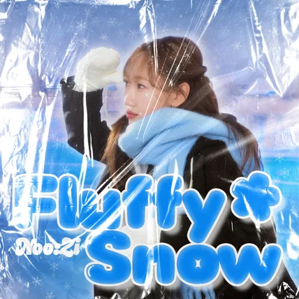 포트폴리오-"Noo:Zi - Fluffy Snow" 앨범아트 앨범자켓 앨범표지 앨범커버 아트워크