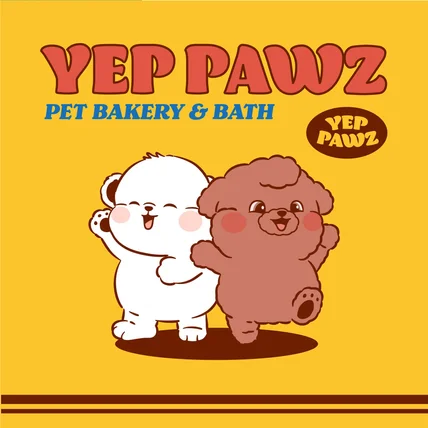 포트폴리오-[Yep Pawz ] 펫베이커리 샵 캐릭터로고디자인