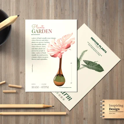 포트폴리오-꽃집 가든 브랜딩 디자인 포스터 제작