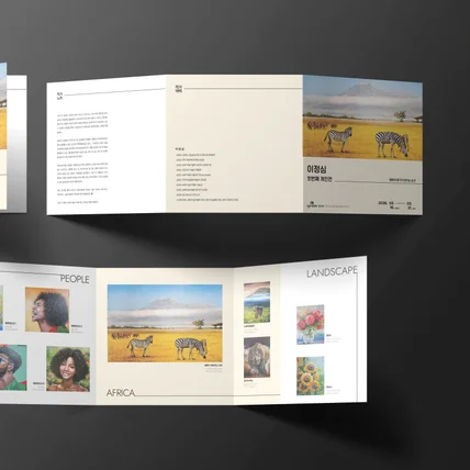 포트폴리오-개인전 리플렛-작가 개인전 전시회 리플렛