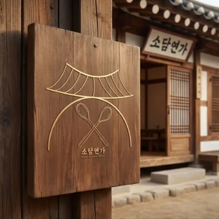 포트폴리오-전통과 현대를 담은 한식당 로고 디자인 | 소담연가