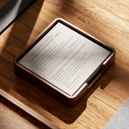 포트폴리오-[안내카드] 클래식한 느낌의 핸드메이드 제품설명 안내서디자인