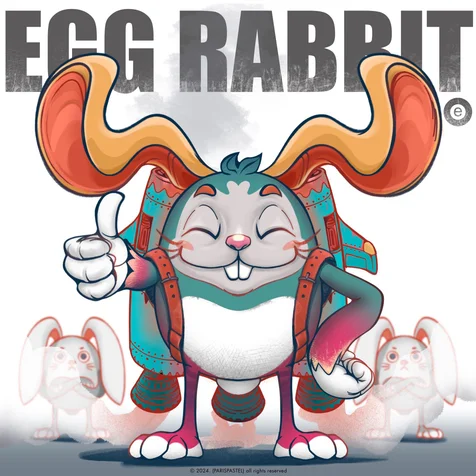 포트폴리오-EGG RABBIT/ 토끼 일러스트/ 캐릭터 디자인