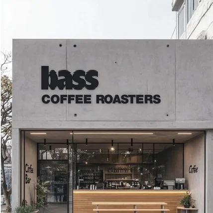 포트폴리오-bass 커피 로스터즈 로고 제작건