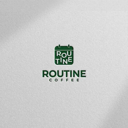 포트폴리오-루틴커피 카페로고