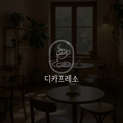 포트폴리오-[카페로고] 디카프레소 로고