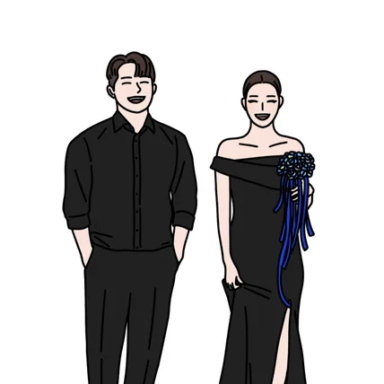 포트폴리오-웨딩사진 라인드로잉69