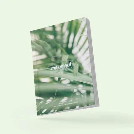 포트폴리오-The onleaf 브로슈어 디자인