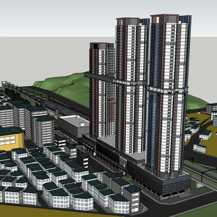 포트폴리오-지구단위계획 모델링