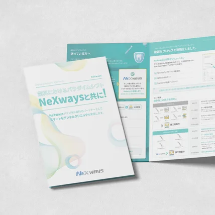 포트폴리오-넥스웨이즈(NeXways) 3단 리플렛 디자인