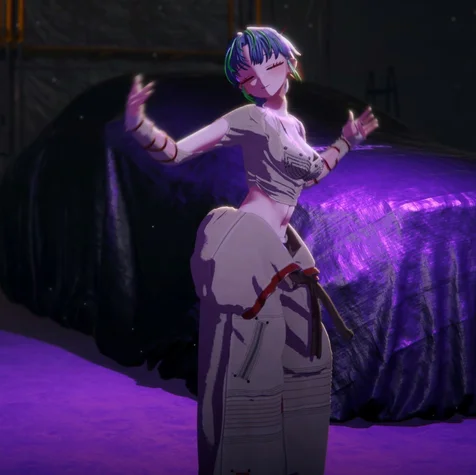 포트폴리오-Designed VTuber Hinqoc’s 3D outfit in CLO3D