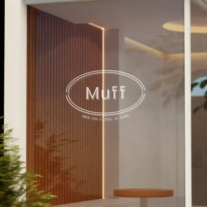 포트폴리오-카페 로고 _ muff 로고디자인 로고제작