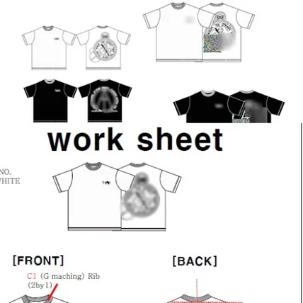 포트폴리오-로고티셔츠 제작( 도식화 및 간단한 작업코멘트)